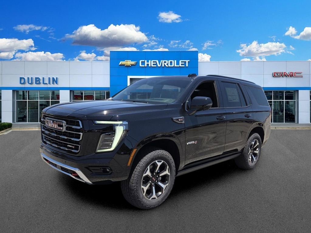 2026 GMC Yukon AT4 in Onyx Black — front three-quarter view