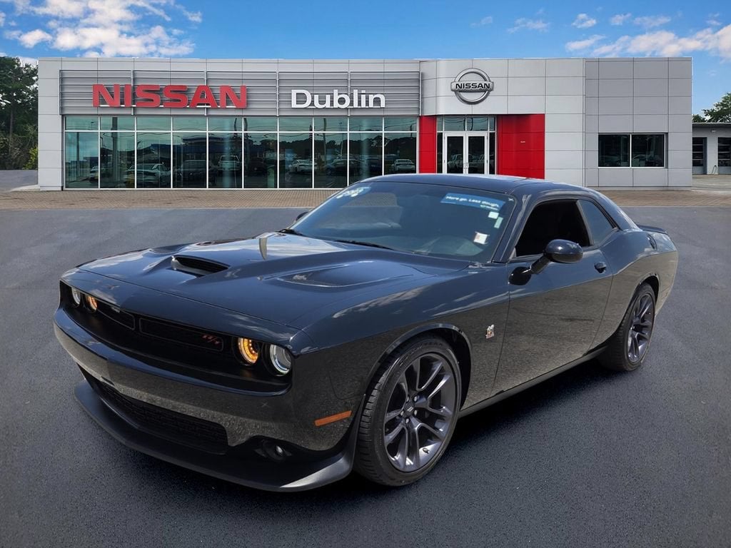 2023 Dodge Challenger R/T Scat Pack in Black — front three-quarter view