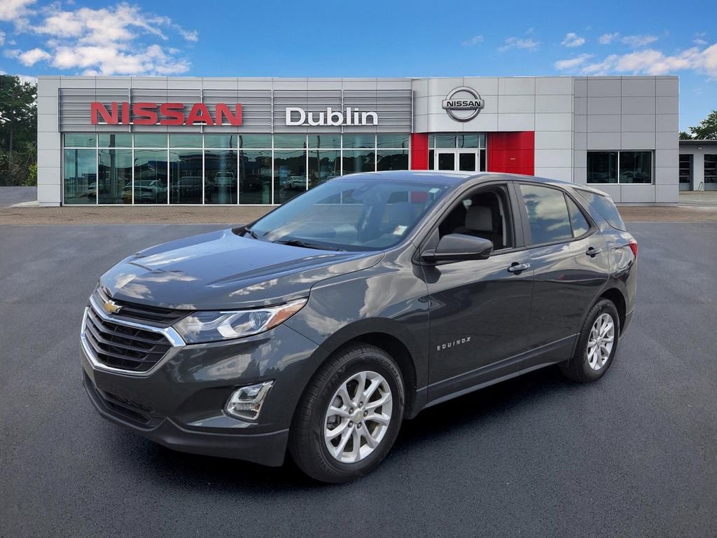 2020 Chevrolet Equinox LS in Nightfall Gray Metallic — front three-quarter view