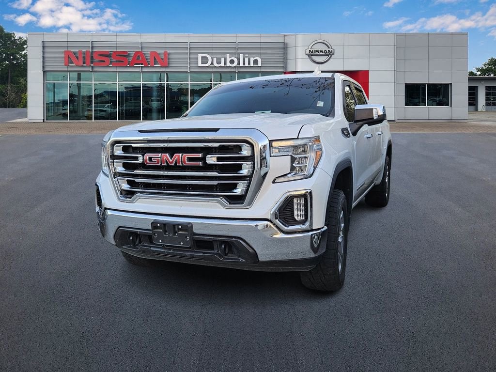 2022 GMC Sierra 1500 Limited SLT in White Frost Tricoat — front three-quarter view
