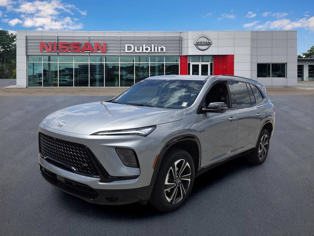 2025 Buick Enclave Sport Touring in Moonstone Gray Metallic — front three-quarter view