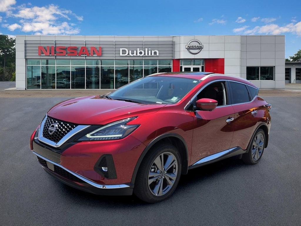 2024 Nissan Murano Platinum FWD in Red — front three-quarter view